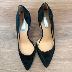 INC Black Suede Women's Heels